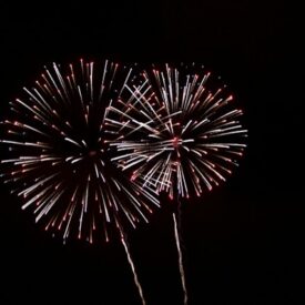 image of fireworks in the night sky